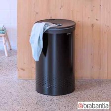 Image of Brabantia Laundry Bin 60L in Matt Black