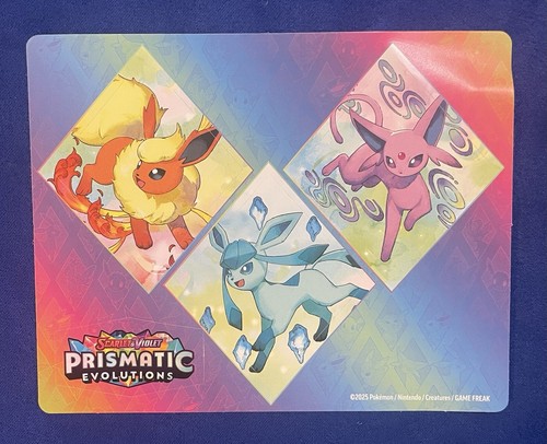 Pokemon Prismatic Evolutions Tech Sticker Set Flareon Glaceon Espeon