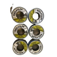 Hercules 150501 Megatape Gray 1/2" W X 260" L PTFE Thread Seal Tape  6 Rolls