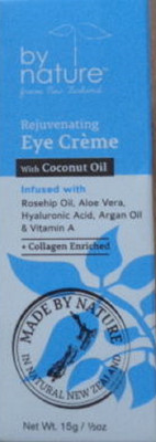by nature coconut oil hyaluronic acid eye cream