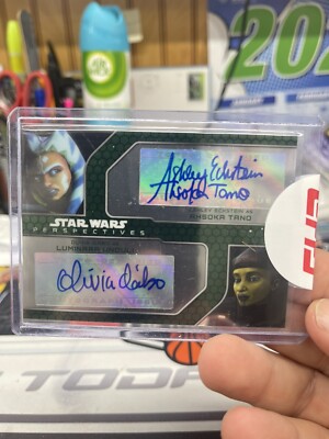 2015 Star Wars Chrome Perspectives Dual Ashley Eckstein Auto  D abo Tano