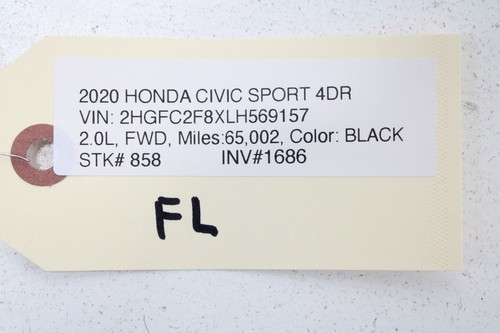 2017-2020 HONDA CIVIC FRONT LEFT DRIVER SIDE INTERIOR DOOR HANDLE OEM - Picture 7 of 7