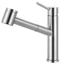 Franke STL-PO Steel 1.75 GPM 1 Hole Pull Out Kitchen Faucet - Stainless Steel