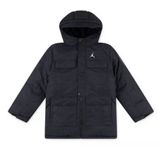 New Nike Jordan Kids Function Puffer Jacket Coat Black X-Large 14