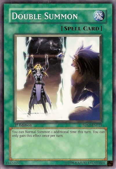 Double Summon - 5DS1-EN029 - Common - 1st Edition Heavily Played