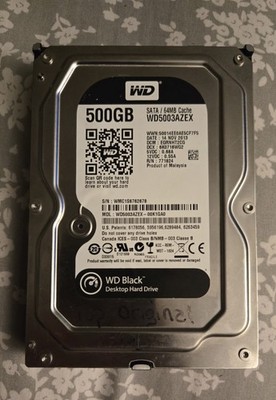 Western Digital WD5003AZEX 500GB 3.5'' SATA HDD 7200RPM WD Black Desktop