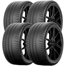 (QTY 4) 235/35ZR19 Michelin Pilot Sport Cup2 Connect 91Y XL Black Wall Tires