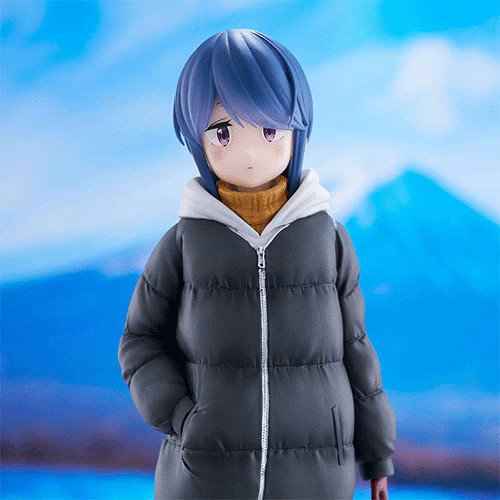Figurine Shima Rin Trio-Try-It Yuru Camp Saison 3 en PVC de 17 cm