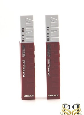Liquid lipstick Maybelline Super Stay Matte Ink color Pioneer 5ml 0.17oz(2 pack)