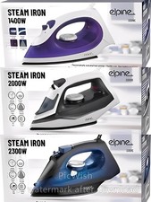 1400/2000/2300W Electric Steam Iron Ceramic Soleplate, Self Cleaning Function UK