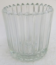 Clear Heavy Round Glass Votive Candle Holders. Set of 15.