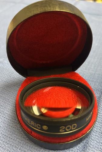 Volk 20 D Ophthalmic Double Aspheric Diagnostic Lens with Case, Made in USA