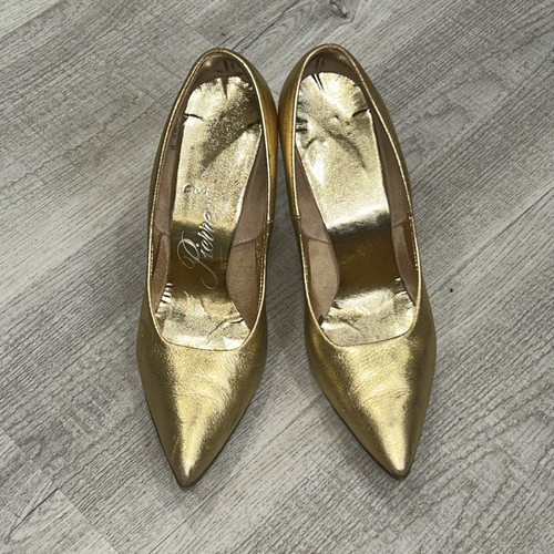 Pierre Dumas Womens Leather Pointed Toe Heels Size 8 Old Money Formal Event - Picture 3 of 10