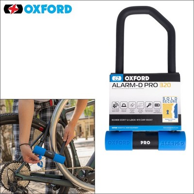 Oxford Security Alarm-d Lock Pro Motorrad Bügelschloss 320 mm x 173 mm