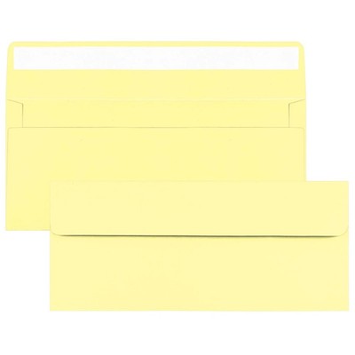 100 Pack Light Yellow #10 Business Envelopes, Standard Envelopes Self Seal, 4...