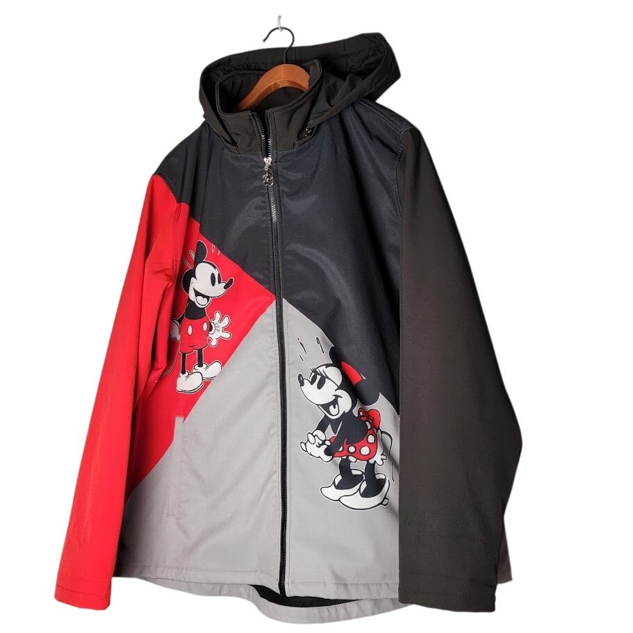 Disney Mickey Minnie Love Zip Up Hoodie XL Magical Graphic Fanwear