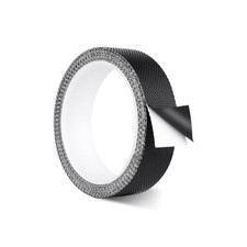 Black Rubber Anti-Slip Grip Tape 1" x 10 ft   Non-Slip Step Strips for