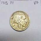 1913 (P) Type 1 Buffalo Nickel Very Fine Philadelphia Full Horn