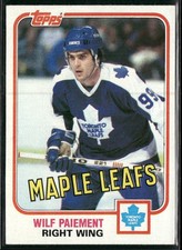 1981-82 Topps Wilf Paiement #25 Toronto Maple Leafs