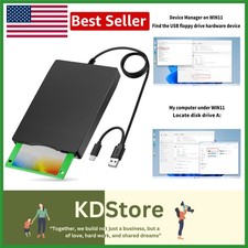 Portable USB 3.5-inch Floppy Disk Reader 1.44MB External Floppy Drive