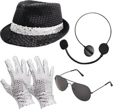 Pop Star Costume Rock Super Star Cosplay Accessories Halloween Famous Singer Out