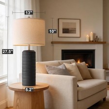 PoKat 27.5'' Tall Table Lamps Set of 2 for Living Room