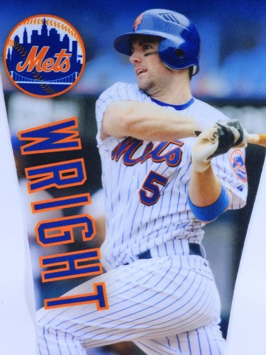 David Wright New York Mets Jersey #5 Retirement Captain Logo Pennant CITI FIELD - Picture 3 of 4