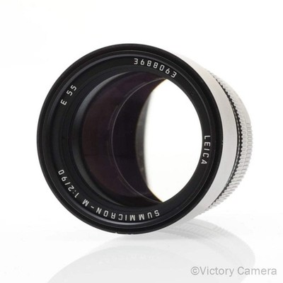 Leica 90mm f2 V2 Summicron-M 11137 Black M Mount Prime Lens [EXC