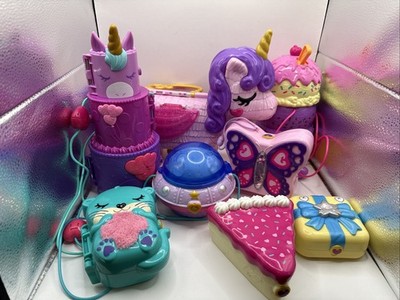 Modern Polly Pocket Set Lot 8 Individual Sets Minimal Accessories EUC  18- 20