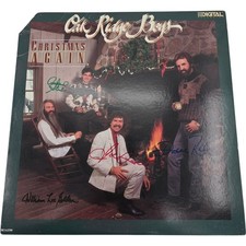 Vintage Oak Ridge Boys Christmas Again LP 1986 Signed Cover