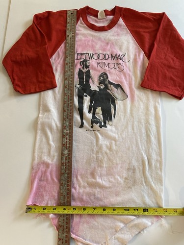 Vintage Fleetwood Mac Rumours Shirt 1977  3/4 Sleeve Small - Picture 7 of 8
