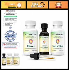 Intestine Support & Cleanse Kit - Green Tincture with Black Walnut, Wormwood, Cl