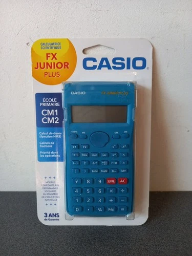 CASIO FX JUNIOR PLUS Calculatrice  Scientifique Neuve ECOLE PRIMAIRE CM1 CM2 