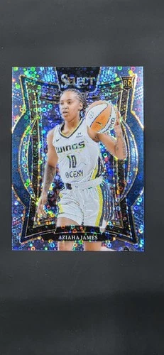 2025 Panini Select WNBA Light Blue Disco Prizm 103/125 Aziaha James Rookie Card