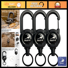 Heavy Duty Retractable Badge Holder, 28" Stainless Steel Wire, Saltwater Resista