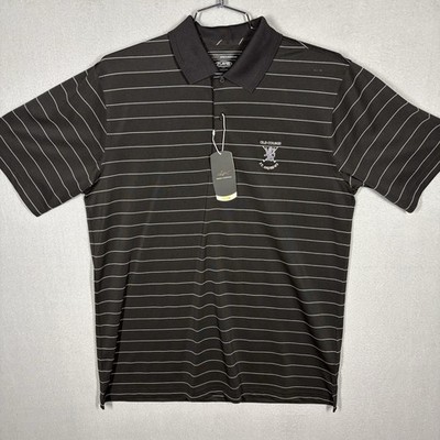 NWT St Andrews Old Course Greg Norman Black Performance Polo Men s Large