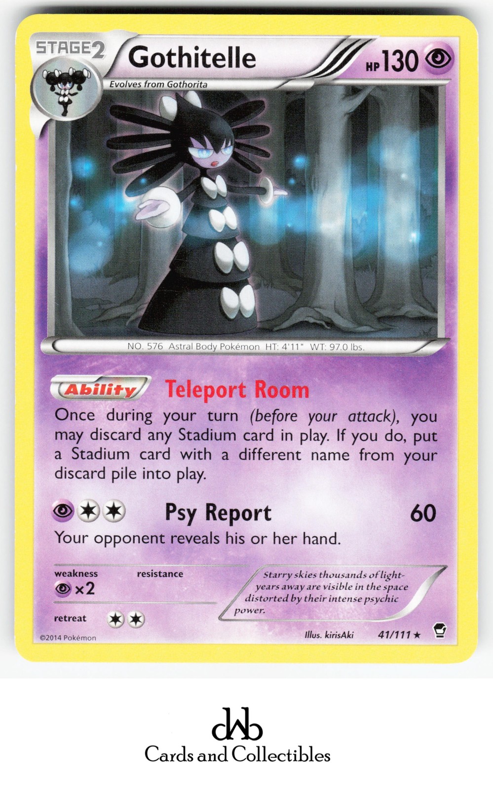 XY - Furious Fists #41/111 Gothitelle Rare Lightly played