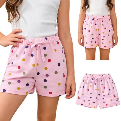 Kids Girls Bottoms Teens Swimwear Dots Print Shorts Party Surfing Swimming Sun