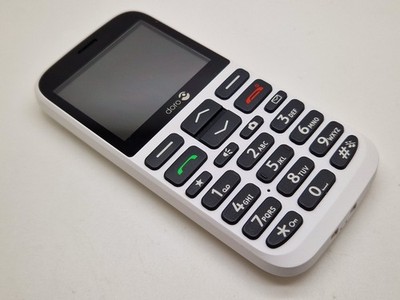 Neuwertiges (Vodafone/Lebara/Asda) weißes Doro 1370 Handy 3 UK POST