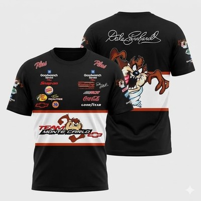 Custom Name Men's Dale Earnhardt Nascar 3D T-Shirt USA Size S-5XL