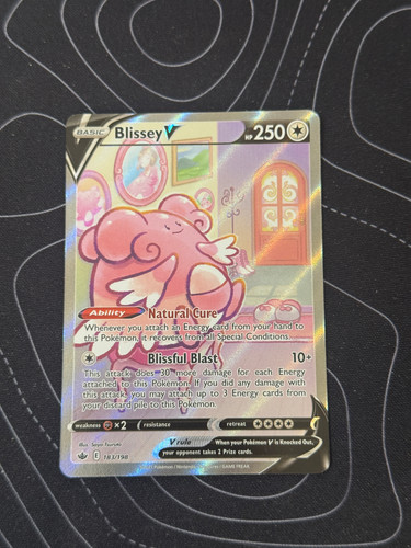 Blissey V 183/198 Alt Art Secret Rare Chilling Reign Pokemon TCG NM 2021