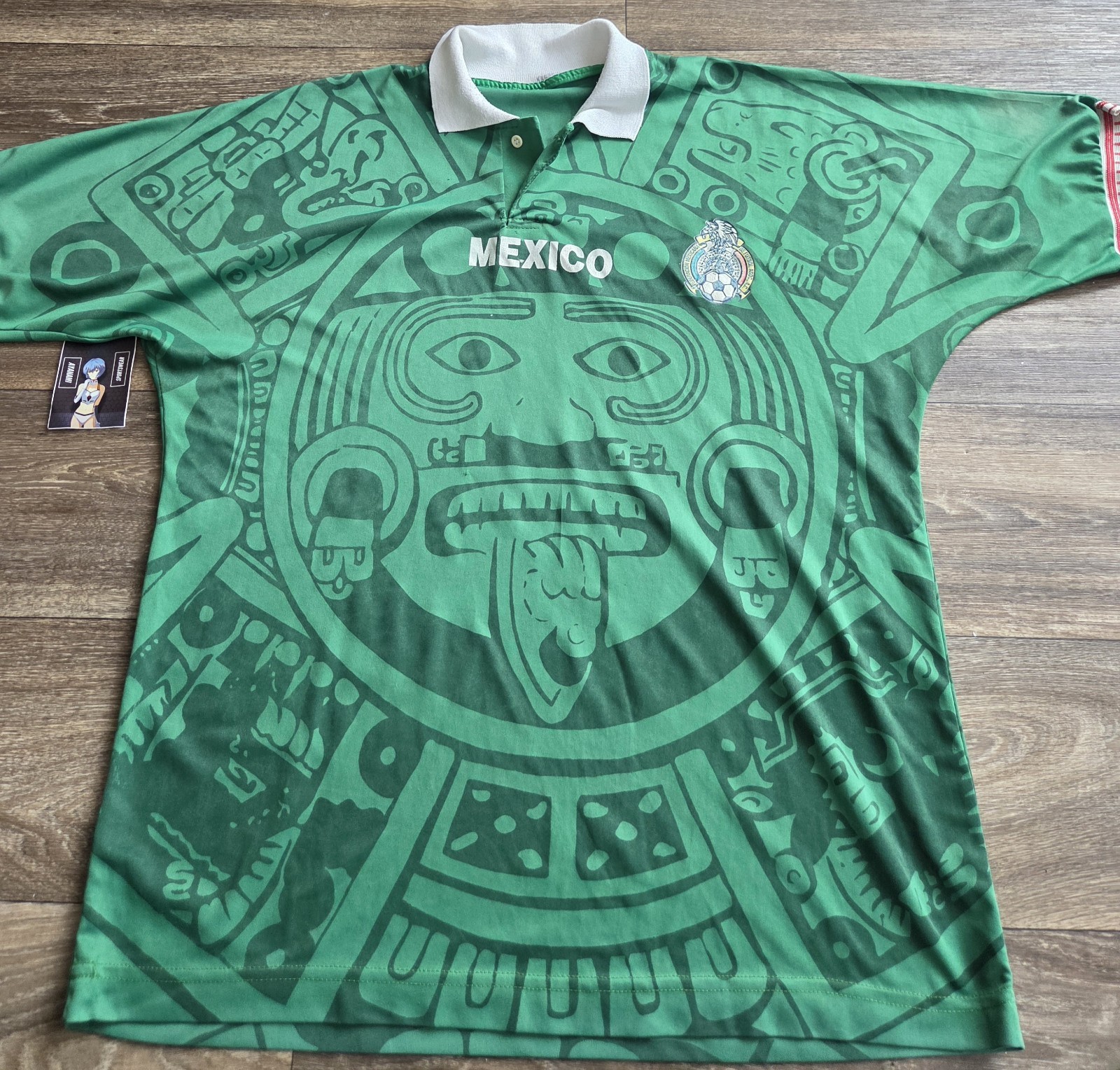 Mexico 1998 World Cup Coca Cola  Promotional Futbol Soccer Jersey Mens Size L/XL