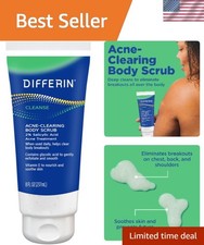 Acne Clearing Body Scrub with Salicylic Acid 8 Oz   Smooths Skin Flawlessly