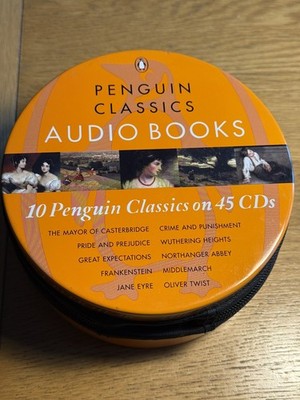 Penguin Classics Audio Books 10x Collection 45 CD Zip Metal Case
