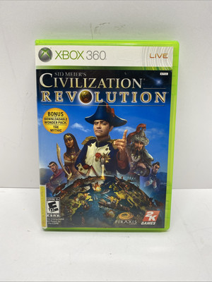 Sid Meier's Civilization Revolution (Xbox 360, 2008)  Tested No Manual