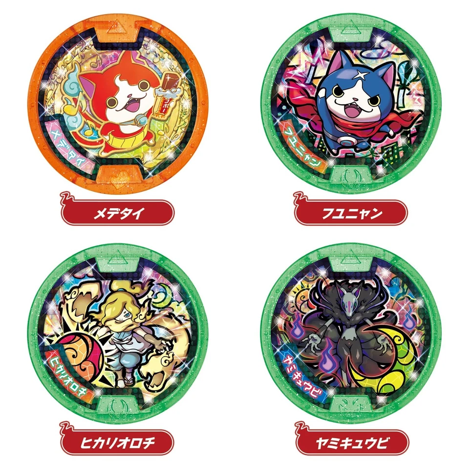 Conjunto De Medallas Yo-kai Watch 03 De BANDAI Juguetes Y Pasatiempos Japón - Imagen 3 de 4