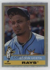 2025 Topps Heritage Chrome Refractor Edwin Uceta #390 1dm5