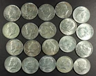 Roll of 20 1965-1969 Kennedy 40% Silver Half Dollars Mixed Lot ($10 Face Value)