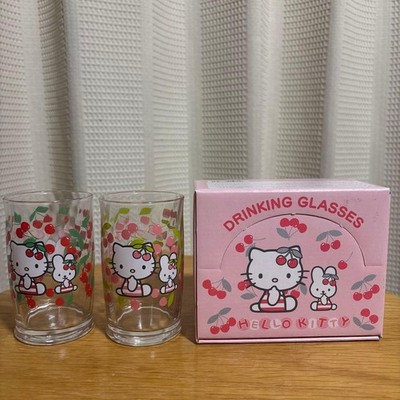 Sanrio Hello Kitty Kirschgläser 2er Set Sommer 2001 Vintage