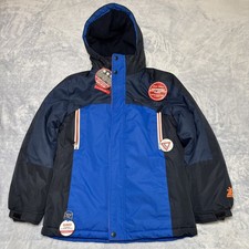 ZeroXposure Boys Ski Winter Puffer Parka Jacket 2 In 1 Zip Up Blue Size L 14/16